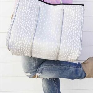 Neoprene Stylish Gray Tote Bag